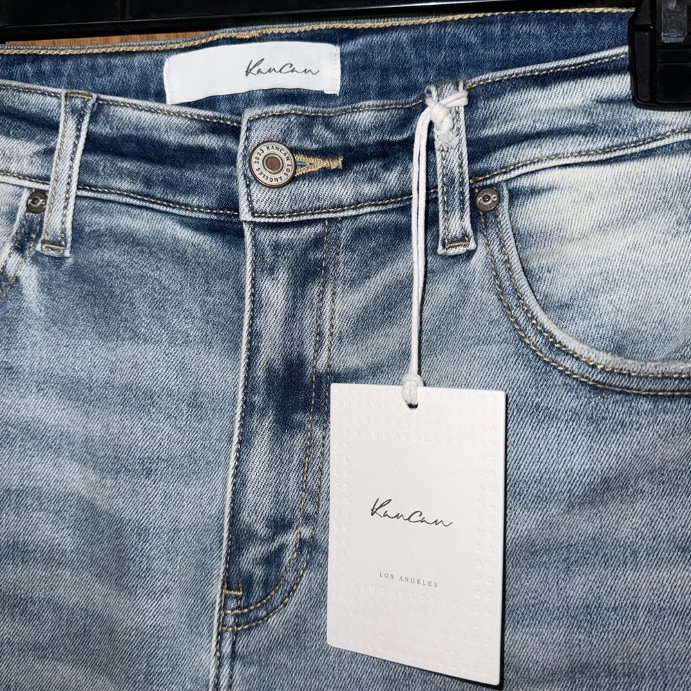 KanCan Light Wash Blue Straight Leg Jeans - Picture 2 of 4